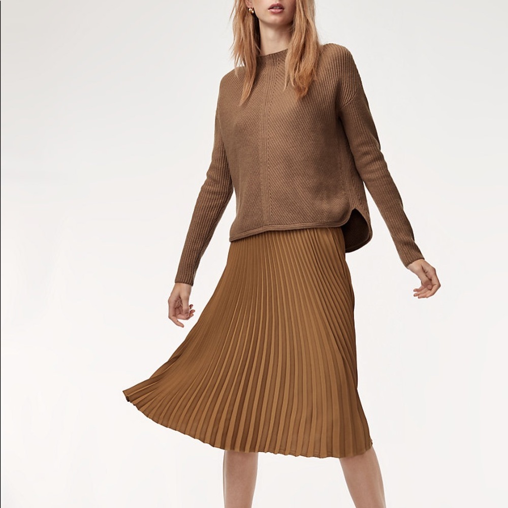 Babaton Aritzia Chalmers Sweater in Scarab Green